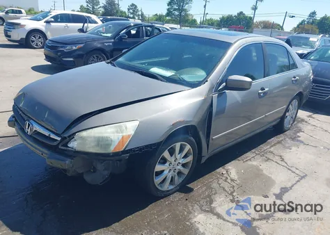 2007 Honda Accord 3.0 Ex из США, поврежденный, VIN 1HGCM66577A081558